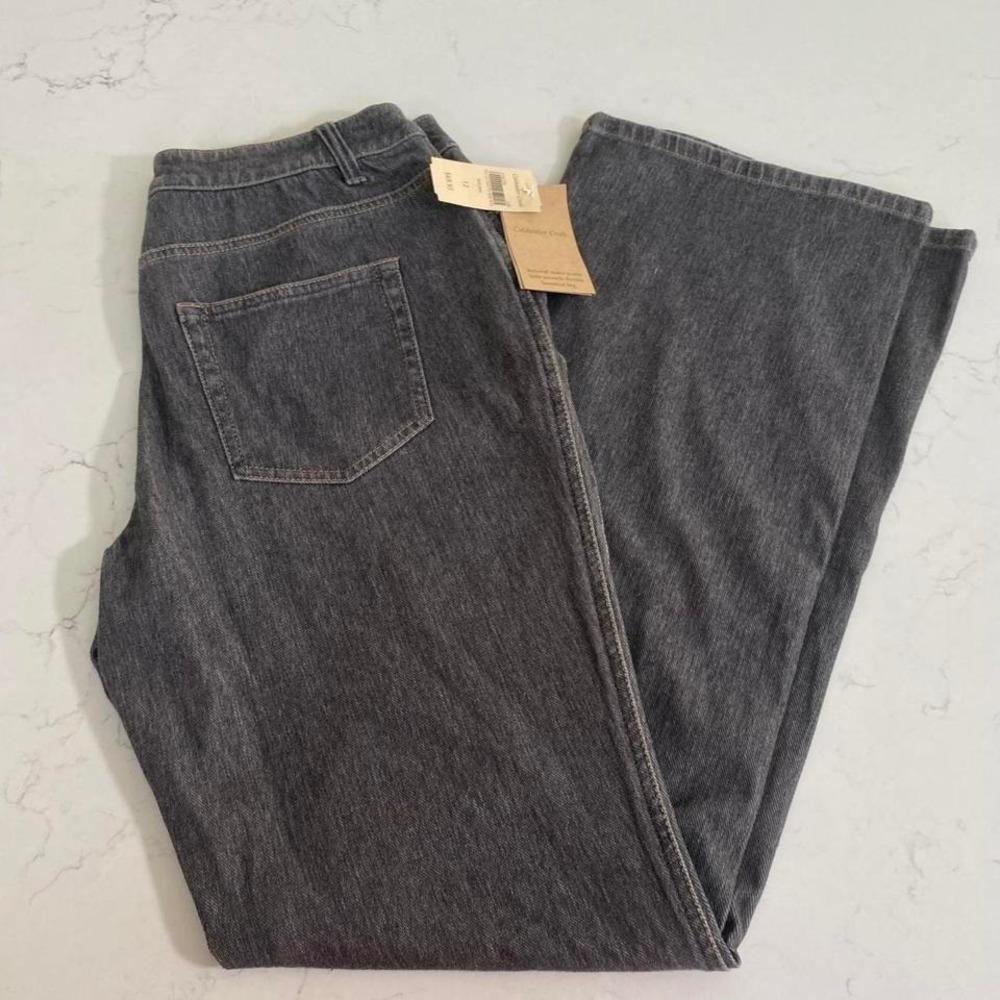 NWT Coldwater Creek Women's Jeans Size 12 — Grey bootcut  / stretch‎  Denim